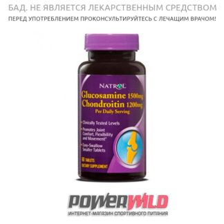на фото Glucosamine(Chondroitin-(60-табл)-(Natrol)