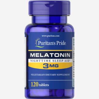 Melatonin - Puritan's Pride 120 таблеток по 3 мг – продажа с доставкой