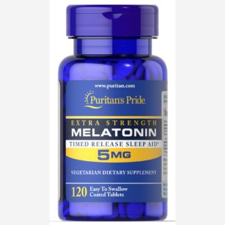 Melatonin - Puritan's Pride 120 таблеток по 5 мг - продажа и доставка