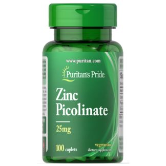 Zink Picolinate Puritan's Pride 25 мг 100 таблеток для восстановления и ПКТ купить