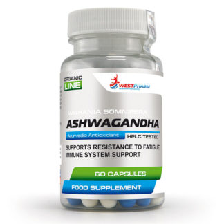 Ashwagandha WestPharm 60 капсул по 120 мг для поддержки здоровья купить