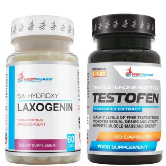 Курс на сухую мышечную массу Laxogenin + Testofen Westpharm купить со скидкой
