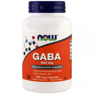 Now Foods GABA 500 мг with Vitamin B6 200 капсул продажа