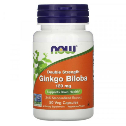 Now Foods Ginkgo Biloba 120 мг 50 капсул продажа