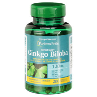 Puritan's Pride Ginkgo Biloba 120 мг 200 капсул продажа