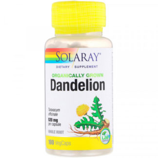 Solaray Dandelion 520 мг 100 капсул продажа