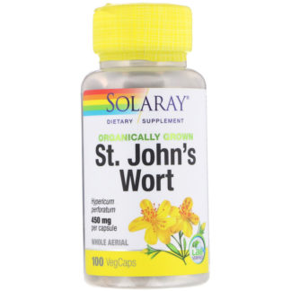 Solaray St. John's Wort 450 мг 100 капсул продажа