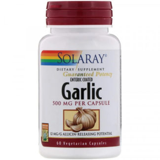 Solaray Enteric Coated Garlic 500 мг 60 капсул продажа